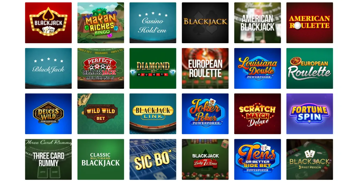 30bet casino tafelspellen