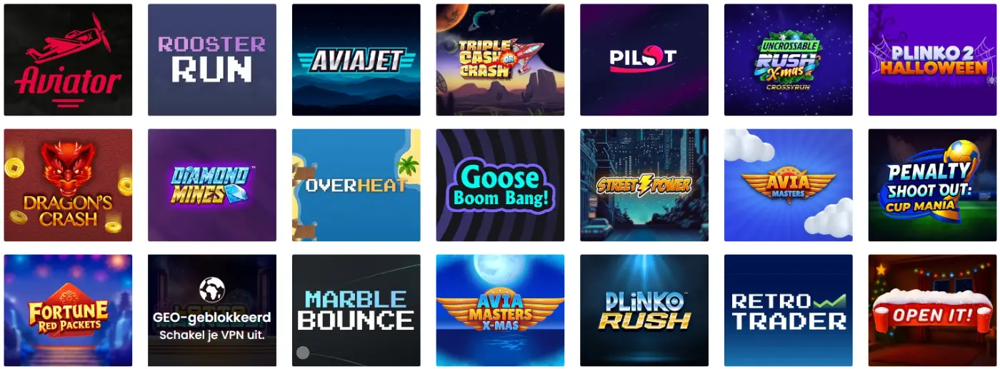 30bet Casino Crashspellen